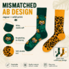 ChatGPT Image 2026年7月22日 17_51_14 (1) Cotton Leopard Print Mismatched Socks, Wild Jungle Theme Couple Crew Socks, Retro American Streetwear Workwear Socks for Men & Women
